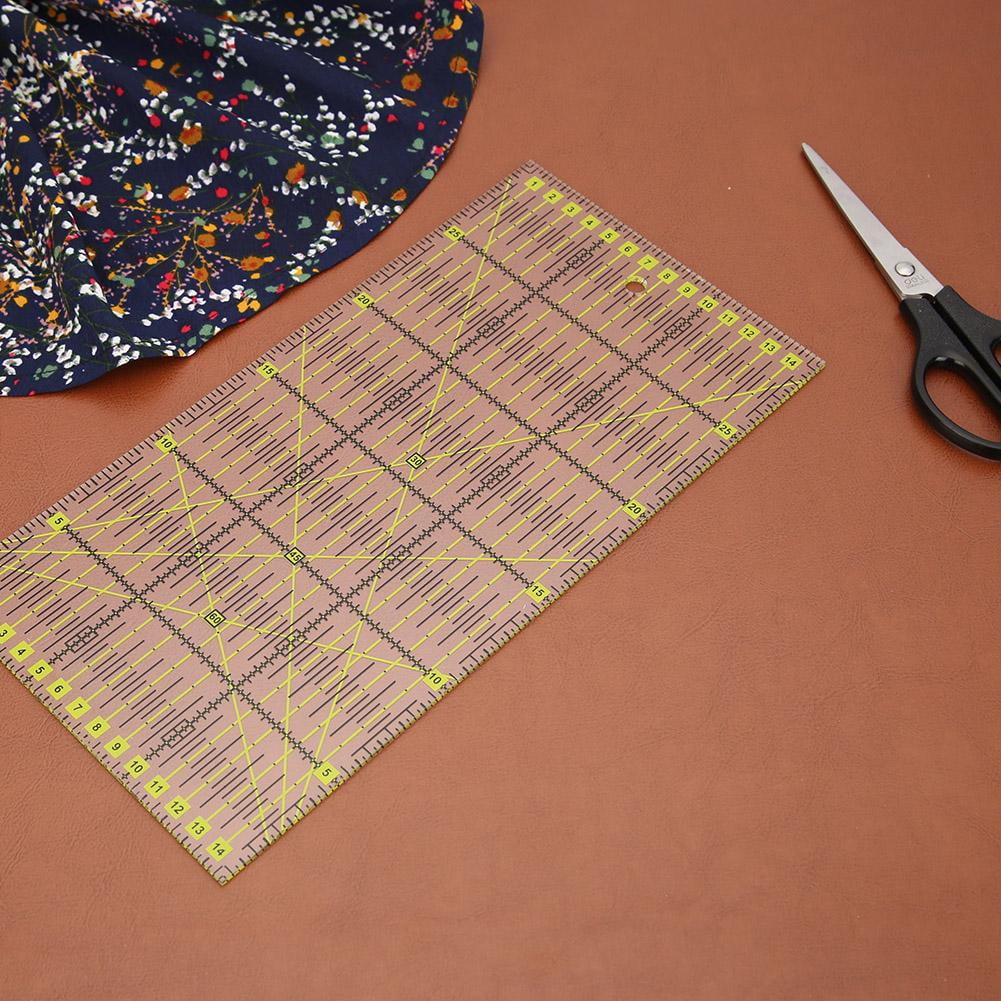 Diamond Sewing Craft Feet Tailor Yardstick Patchwork Garment Design Cutting Ruler