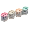 thumbnail image 1 of Diamond Shape Pencil Sharpener, Cute Geometric Design, Sharp Blade, Back to Schòòl Desk Decoration -LAILLSH, 1 of 5