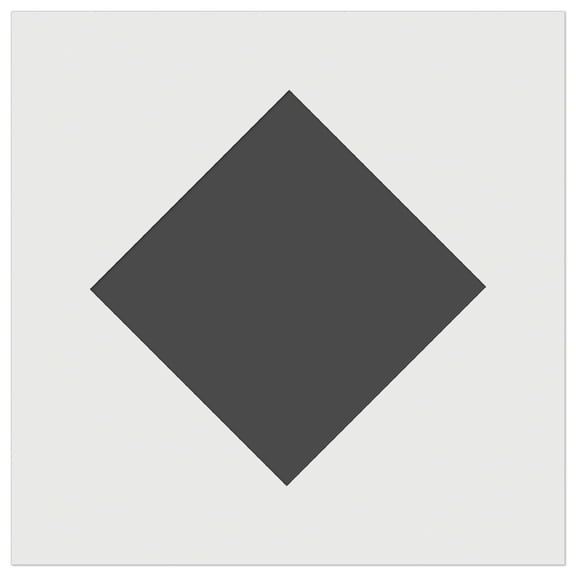 Diamond Shape Solid DIY Cookie Wall Craft Stencil - 3.5 Inch