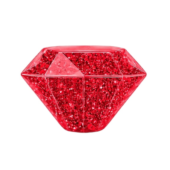 Diamond Shape Squishy Filled with Glitter Beads Soft Sensory Fidget Toy for Hand Pressure Relief and Desk Use
