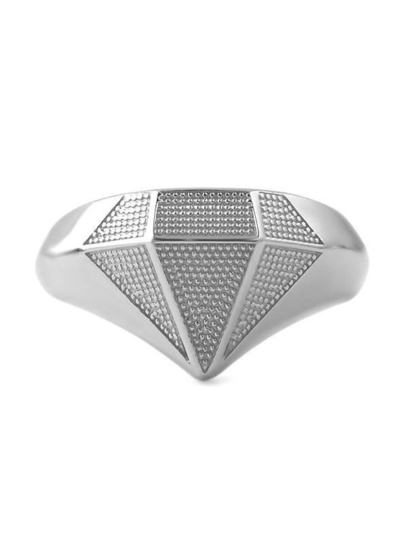Diamond Shaped .925 Sterling Silver Custom Ring (12)