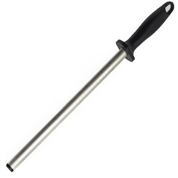 Diamond Sharpening Steel 10-inch Knife Sharpener Rod Honing Stick for Kitchen Knives