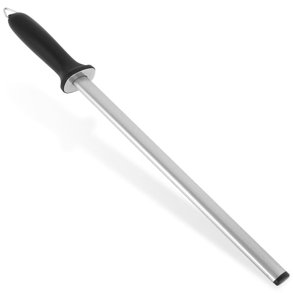 Diamond Sharpening Steel Solid Carbide Sharpener Portable Diamond Knife Sharpener Rod Stick Safe Diamond Honing Steel Efficient Knife Sharpening Rod for Honing Knife Blades
