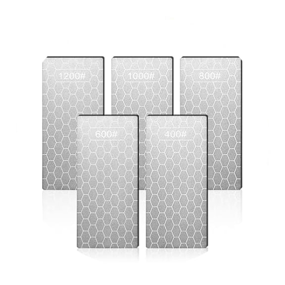 Diamond Sharpening Stone, Double-Sided Sharpening Plate Honing Stones with Coarse Plate and Non-slip Base for Scissors, Knives