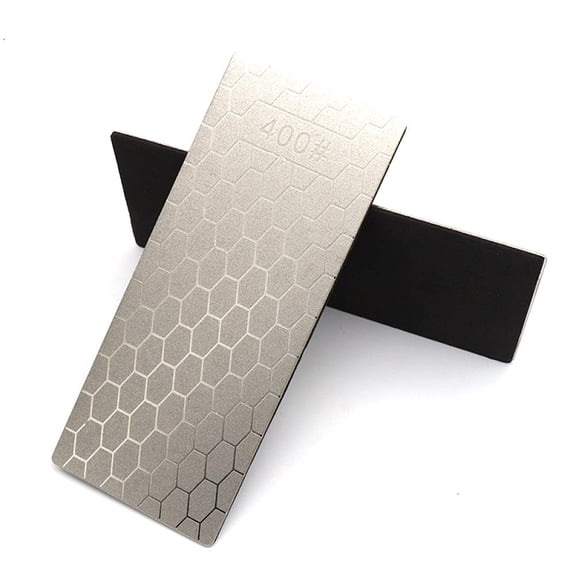 Diamond Sharpening Stone, Knife Sharpener Stone Whetstone Honeycomb Surface Diamond Sharpener Plate (400Grit)
