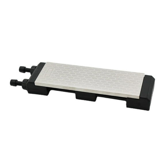 Diamond Sharpening Stone Set with Adjustable Non-Slip Holder 8 Inch 400/1000 Grit Fine Double-Sided Plate Whetstone Knife Tools