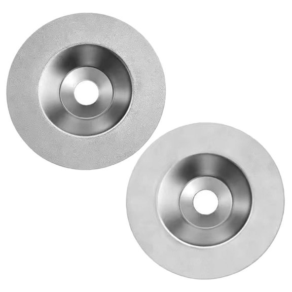 Diamond Sharpening Wheels Set 2-Pack 400 Grit & 600 Grit Angle Grinding Discs for Knife and Tool Sharpening 3.93X3.93X0.62In Multipurpose Whetstone Replacement Blades