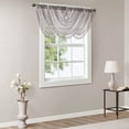 thumbnail image 1 of Diamond Sheer Embroidered Waterfall Valance Grey 38x46", 1 of 7