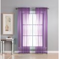thumbnail image 1 of Diamond Sheer Voile Curtain Panels, 1 of 5