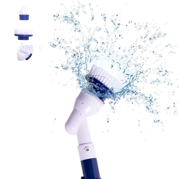Diamond Shine Power Scrubber - Electric Spin Scrubber - Rotary Powered Scrubbing Brush - Grout, Tile, Floors, Bathtubs, Showers, Sinks, Toilets - 3 Brush Heads