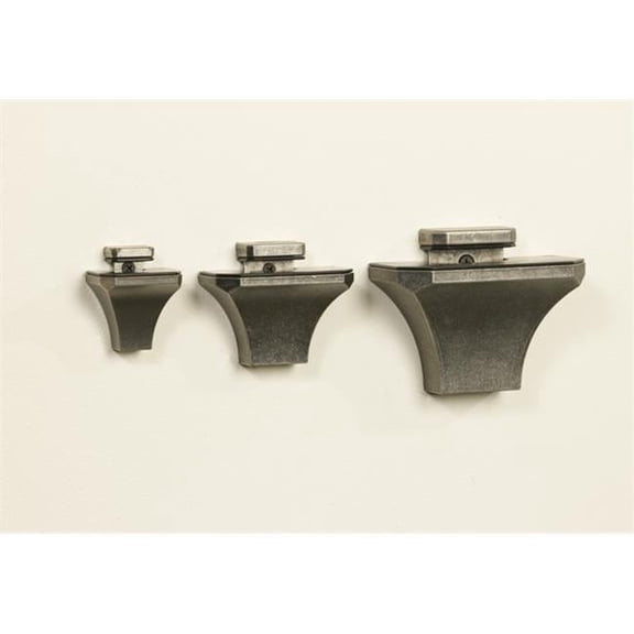 Diamond Silver Black Medium Shelf Bracket