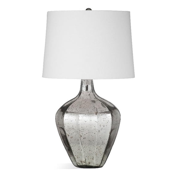 Diamond Silver Glass Table Lamp