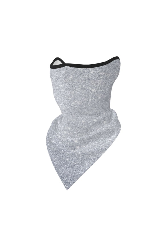 Diamond Silver Pattern Neck Gaiter Balaclava Face Scarf Mask Quick-Dry Half Masks For Women Men Sun Protection Breathable Dustproof