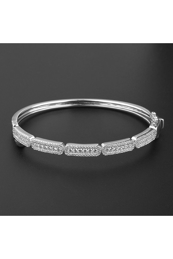 Diamond Silver Zircon Fashion Simple Ring