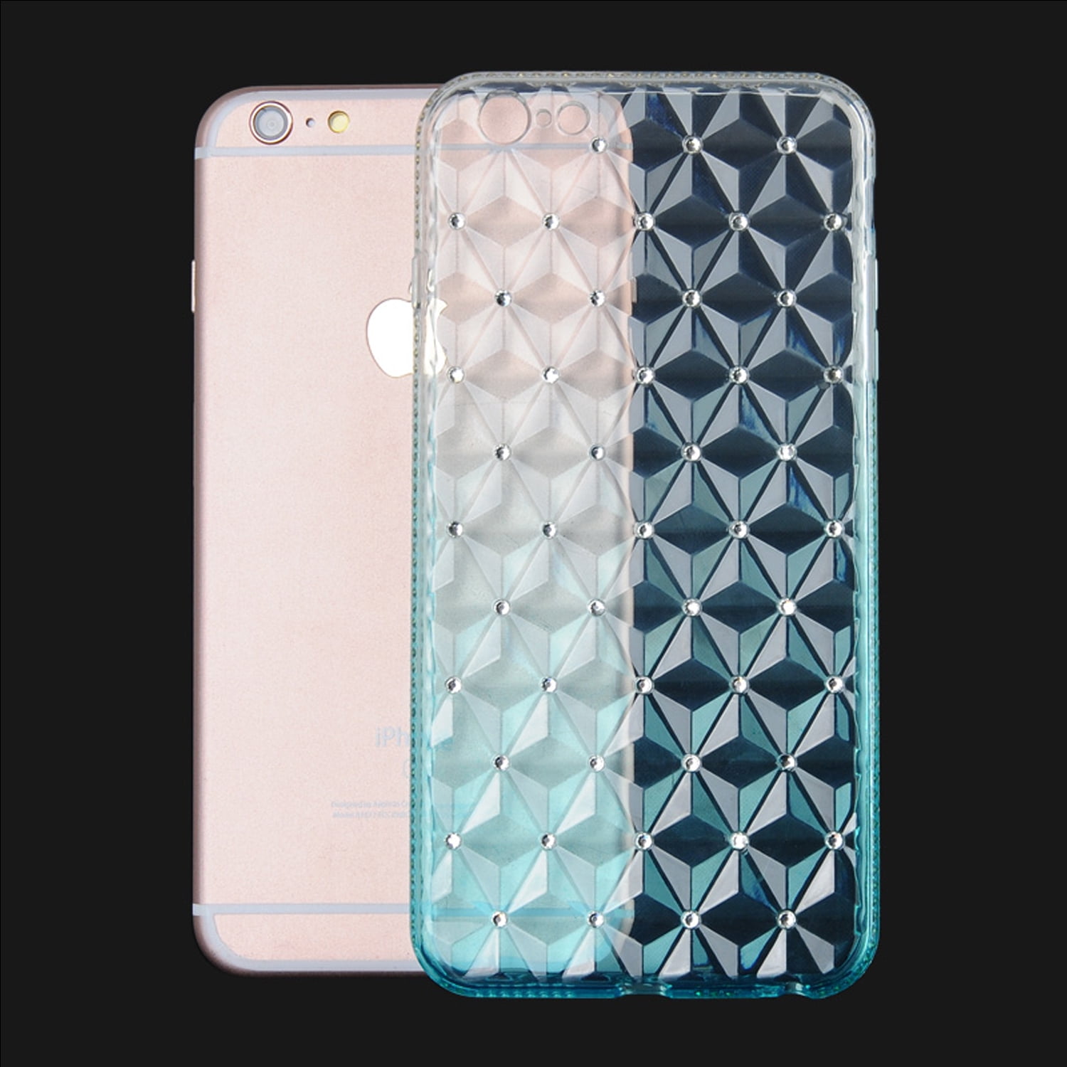 Diamond Slim Translucent Flexible TPU Skin Case for iPhone 6 Plus iPhone 6s Plus
