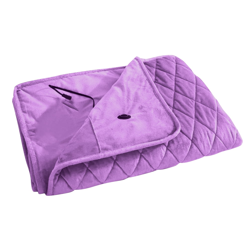 Diamond Smart Electric Heating Shawl Cordless Electric Blanket (Purple