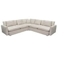 thumbnail image 1 of Arcadia 3PC Corner Sectional w/ Feather Down Seating in Cream Fabric by Diamond Sofa, 1 of 7