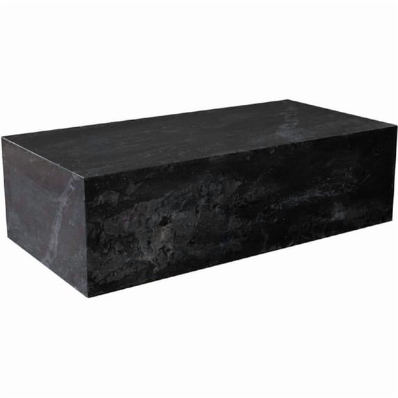 Diamond Sofa ARKCTBL Ark Rectangle Cocktail Table, Genuine Black Marble