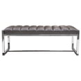 thumbnail image 1 of Diamond Sofa Bardot Large Bench Ottoman With Stainless Steel Frame BARDOTBEEG, 1 of 11