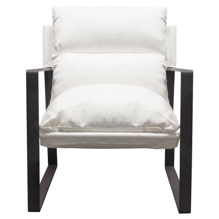 Diamond Sofa Miller Sling Accent Chair in White Linen
