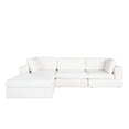 thumbnail image 1 of Diamond Sofa MUSE2SC1AC1OTWH Muse Performance Fabric Modular Reversible Chaise Sectional, Mist White - 4 Piece, 1 of 8