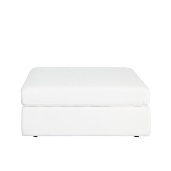Diamond Sofa MUSEOTWH Muse Performance Fabric Ottoman, Mist White