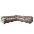 thumbnail image 1 of Diamond Sofa PALOMA1LC2AC1SC1RCTN 111 in. Velvet Corner Sectional, Mink Tan - 5 Piece, 1 of 2