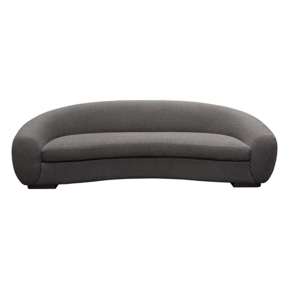 Diamond Sofa Pascal Sofa in Charcoal Boucle Textured Fabric PASCALSOCC