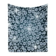 thumbnail image 1 of Diamond Soft Flannel Fleece Blanket, Diamonds Backdrop Carbon Atoms in Cubic Structure Superlative Physical Objects Art, Cozy Plush for Indoor and Outdoor Use, 50" x 60", Grey Dark, by Ambesonne, 1 of 6