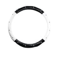 thumbnail image 1 of Diamond Soft Leather Steering Wheel Cover with Bling Bling Crystal Rhinestones, Universal 15 inch Anti-Slip, Car Interior Accessories(White/Black), 1 of 6
