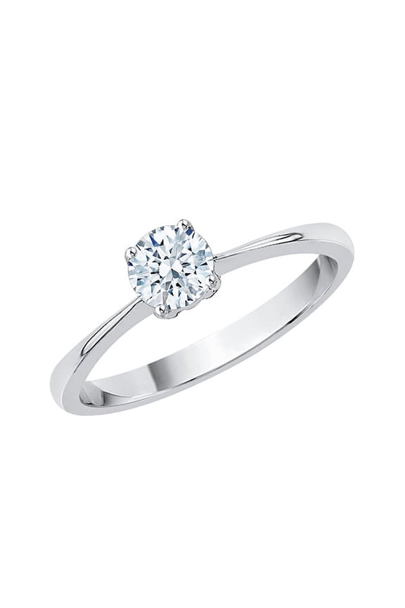Diamond Solitaire Engagement Ring in 10K Gold (1/2 cttw) (I-Color, SI3-I1 Clarity)