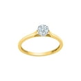 thumbnail image 1 of Diamond Solitaire Engagement Ring in 10K Yellow Gold (1/3 cttw) (I-Color, SI3-I1 Clarity) (Size-9.5), 1 of 2