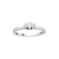 thumbnail image 1 of Diamond Solitaire Engagement Ring in 14K White Gold (1/4 cttw) (I-Color, SI3-I1 Clarity) (Size-7), 1 of 2
