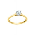 thumbnail image 1 of Diamond Solitaire Engagement Ring in 14K Yellow Gold (1/3 cttw) (I-Color, SI3-I1 Clarity) (Size-8.5), 1 of 2