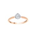 thumbnail image 1 of Diamond Solitaire Promise Ring in 10K Rose Gold (1/6 cttw) (I-Color, SI3-I1 Clarity) (Size-5.5), 1 of 2