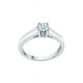 thumbnail image 1 of Diamond Solitaire Promise Ring in 14K White Gold (1/4 cttw) (I-Color, SI3-I1 Clarity) (Size-10), 1 of 2