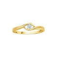 thumbnail image 1 of Diamond Solitaire Promise Ring in 14K Yellow Gold (1/10 cttw) (I-Color, SI3/I1-Clarity) (Size-7.5), 1 of 2