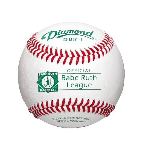 Diamond DBR-1 Babe Ruth League Leather Baseballs