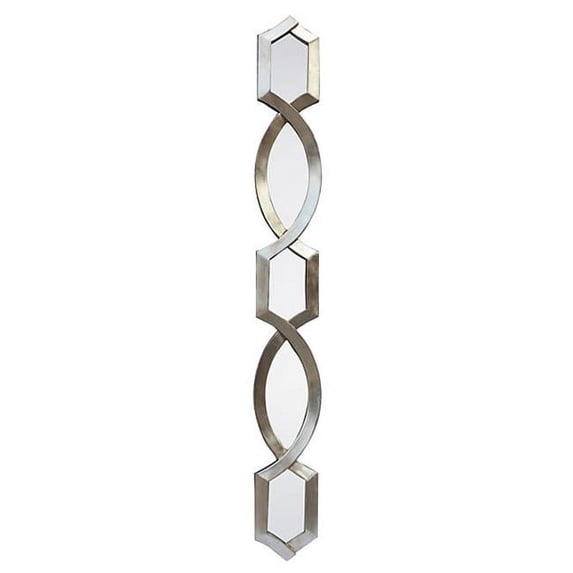 Diamond Stack Mirror, Silver