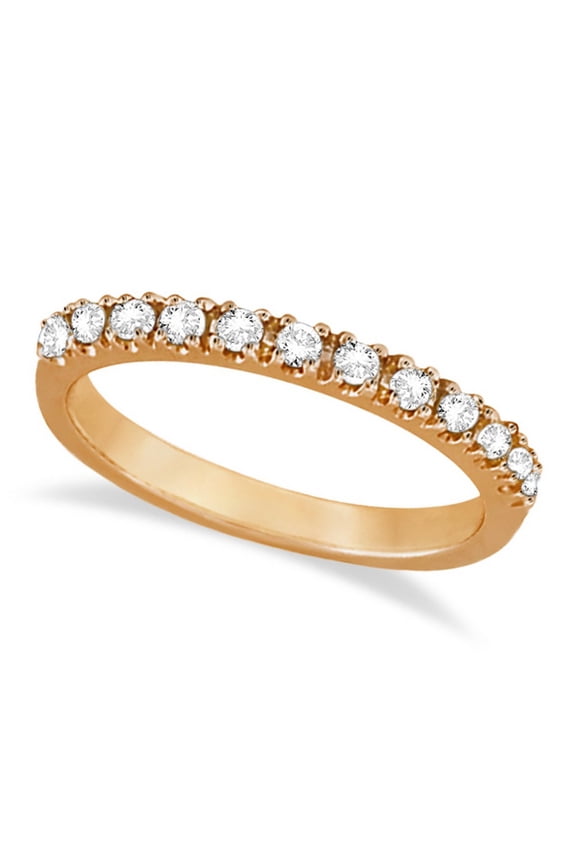 Diamond Stackable Ring Anniversary Band in 14k Rose Gold (0.25ct)
