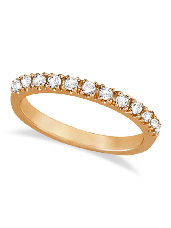 Diamond Stackable Ring Anniversary Band in 14k Rose Gold (0.25ct)