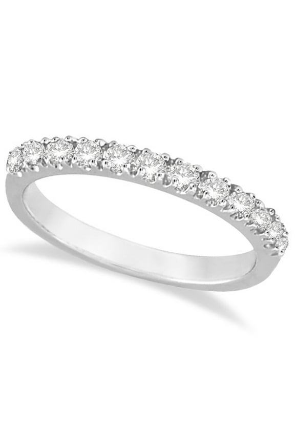 Diamond Stackable Ring Anniversary Band in 14k White Gold (0.25ct)