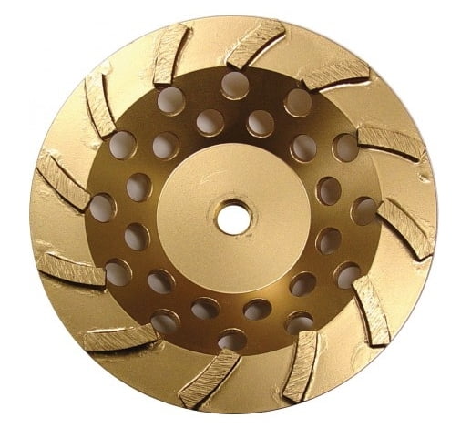 Diamond Standard Gold Spiral Turbo Diamond Cup Grinder With 9 Segs 4
