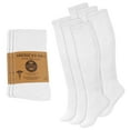 thumbnail image 1 of 2 Pairs Diabetic Socks Over The Calf - Knee High Premium Cotton Socks Men's Size 10-13 Big & Tall Size 13-16, 1 of 7