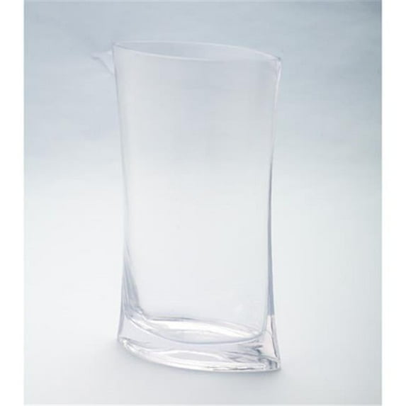 Diamond Star 64037 11 x 3.5 x 7 in. Marquis Shaped Vase, Clear