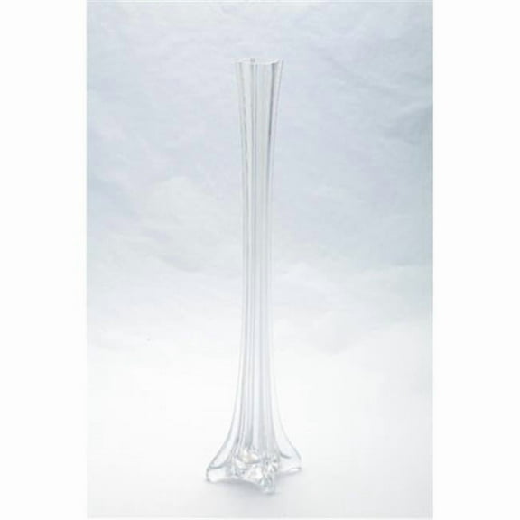 Diamond Star 87187 20 in. Tower Vase - Clear - 20 inch