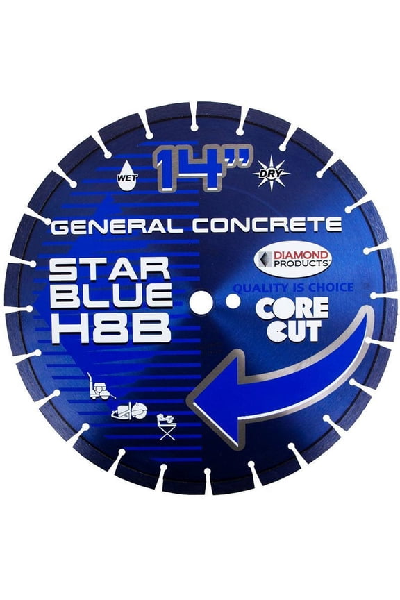 Star Blue High Speed Diamond Blade 14" X .125 X 1" H10B