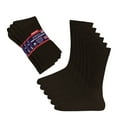 thumbnail image 1 of Diamond Star Diabetic Socks, Non-Binding Circulatory Cushion Cotton Crew Diabetic Socks for Men Women (Brown - 12 Pairs, Socks Size 9-11, Fit Women's Shoe Size 5-10), 1 of 8