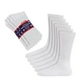 thumbnail image 1 of Diamond Star Diabetic Socks, Non-Binding Circulatory Cushion Cotton Crew Diabetic Socks for Men Women (White - 3 Pairs, Socks Size 9-11), 1 of 8