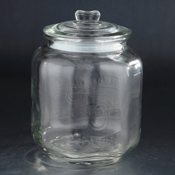 Diamond Star Glass Apothecary Clear Jar and Lid
